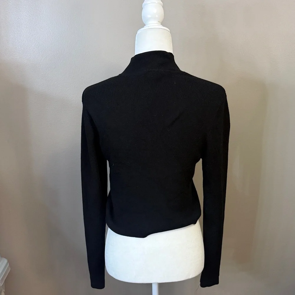 Victoria's Secret Black Zip-Up Cardigan - Picture 3 of 5
